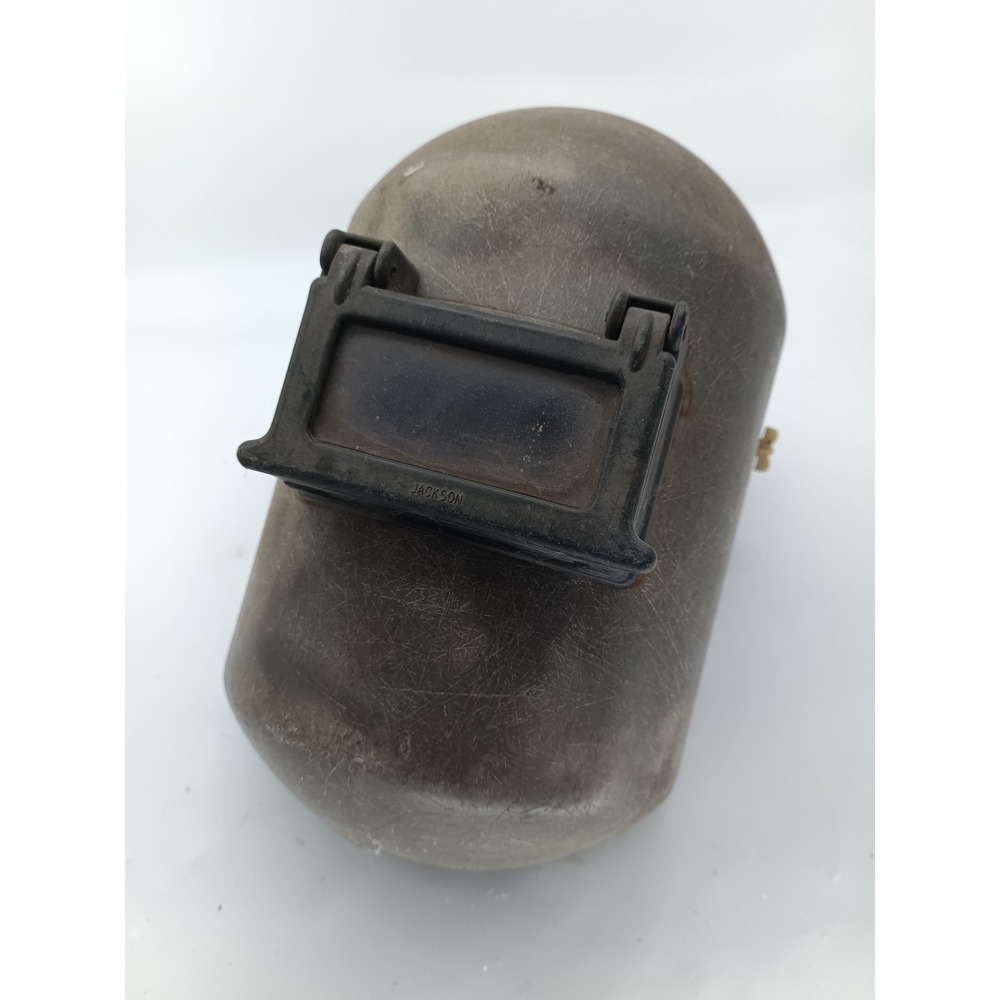 Vintage Jackson Sugar Scoop Welding Mask Fiberglass Steampunk Hood Flip Front